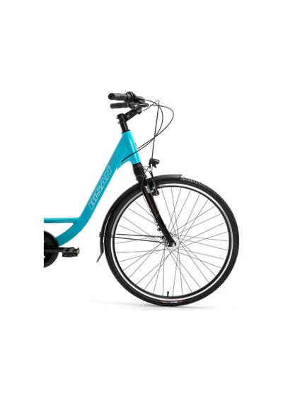 Bisan Ramona Şehir Bisikleti 53 Cm Roller Fren 700c 3 Vites Turkuaz Pembe Turkuaz