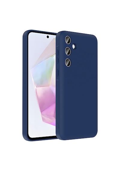 Xemu Galaxy Uyumlu A26 Kılıf Kamera Korumalı Kartlık Hazneli Xemu Vitra Kapak - Mürdüm Mürdüm