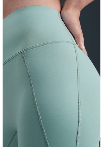 Nike Dri Fit Universa Hr 7/8 Tight Light Green Yüksel Bel Sıkılaştırıcı Kadın Antreman Taytı Açık Yeşil