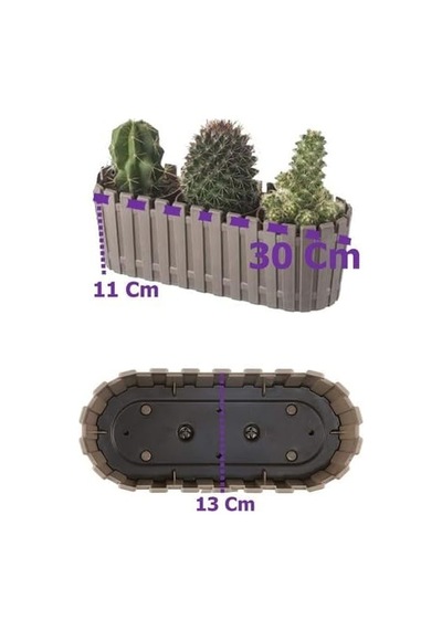 Tr Akasya Balkon Saksı 30 Cm 3 Litre Beyaz Diğer