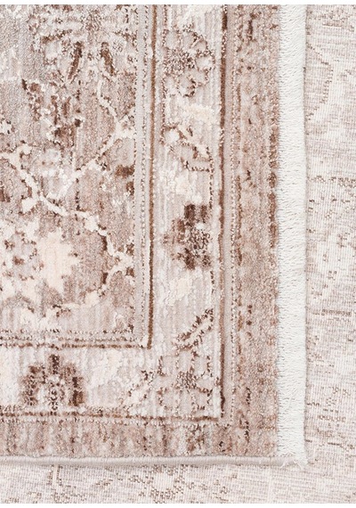 Eko Halı Mahal Mood 07 Beige Polyester Akrilik Klasik Desenli Premium Salon Halısı Bej