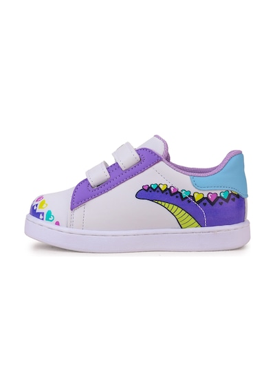 Kiko Kids Mermaid Cırtlı Işıklı Kız Bebek Spor Ayakkabı Mor