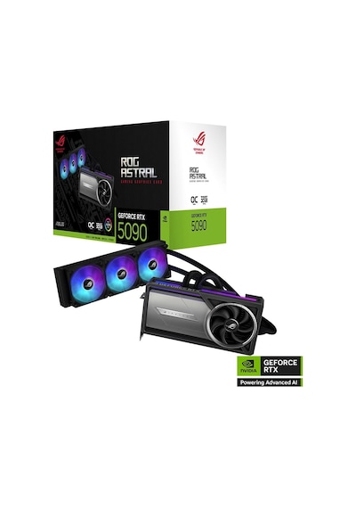 Asus Rog Astral Lc Geforce Rtx 5090 32gb Oc Edition Dlss 4 512 Bit Gddr7 Sıvı Soğutmalı Ekran Kartı