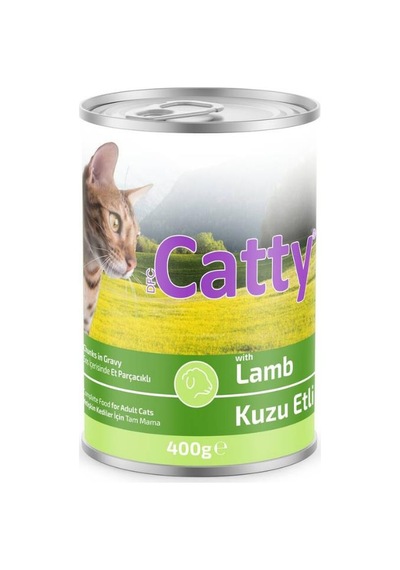 Catty Soslu Kuzu Etli Kedi Konservesi 400 Gr