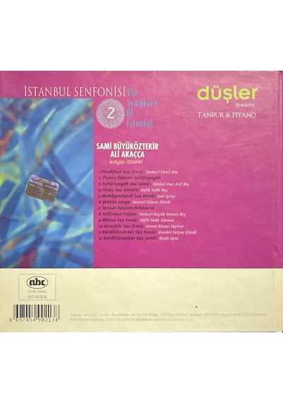 Müzik Cd'sidir Plak Değildir Cd Düşler Dreams Tambur-piano Cd
