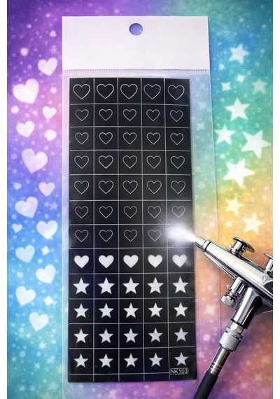 Pro Art Airbrush Nail Stencil Series No:03