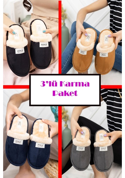 3 Lü Avantajlı Paket Kışlık Peluş Desenli Sessiz Ortopedik Taban Çeyiz Misafir Ev Terliği Seti 3'lü Ucc Terlik 3 Lü Avantajlı Paket Kışlık Peluş Desenli Sessiz Ortopedik Taban Çeyiz Misafir Ev Terliği Seti 3'lü Ucc Terlik