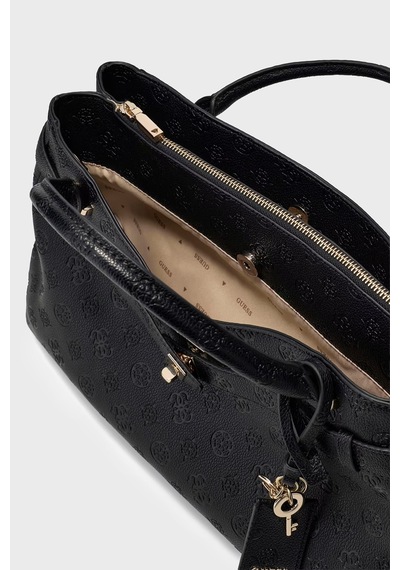 Guess Ella Logolu Çıkarılabilir Askılı Çanta Hwpd9746060 Kadın Çanta Hwpd97 46060 Blo Siyah