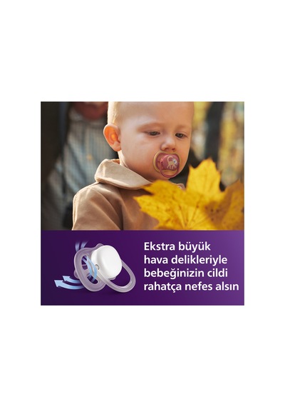 Ultra Air Emzik, Ortodontik, 18+ Ay, Kız, Scf349/47 Bukalemun