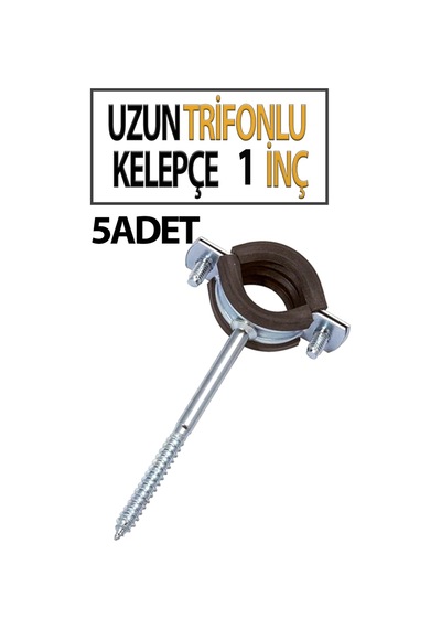 1 İnç Trifonlu Kelepçe Uzun 5 Li Paket