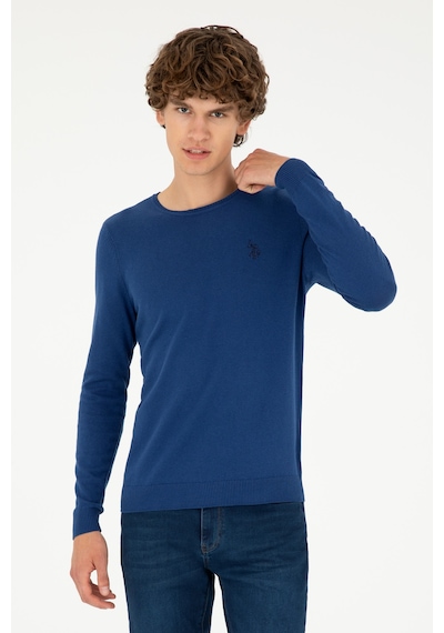 U.s. Polo Assn. Erkek İndigo Kazak /triko 50293505-vr028 İndigo