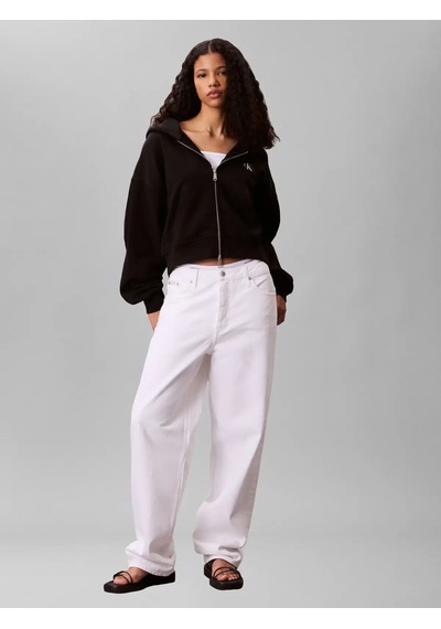 Calvin Klein French Terry Woven L, Ub1 Siyah Kadın Ceket