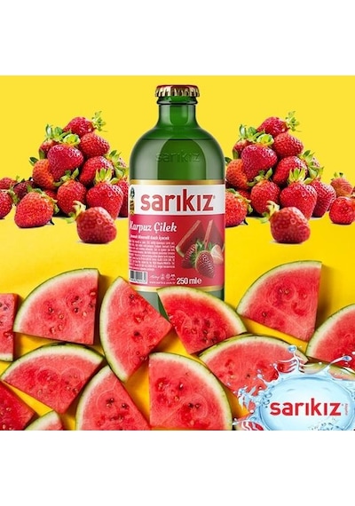 Sarıkız Karpuz & Çilek Aromalı Maden Suyu 24 x 200 ML