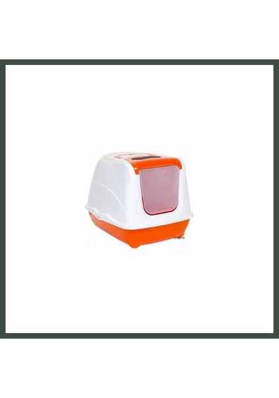 Moderna Flip Cat Kapalı Kedi Tuvaleti 50 Cm Turuncu Nhr