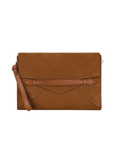 Montblanc Zarf Tipi El Çantası 221676 Kahverengi