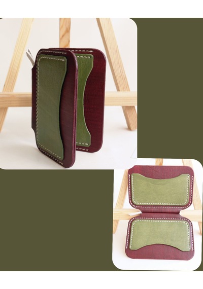 Luna Luster Premium Hakiki Deri Özel Tasarım Minimalist Çok Fonksiyonlu Kartlık & Cüzdan - Unisex Drc40 Yeşil-bordo Luna Luster Premium Hakiki Deri Özel Tasarım Minimalist Çok Fonksiyonlu Kartlık & Cüzdan - Unisex Drc40 Yeşil-bordo