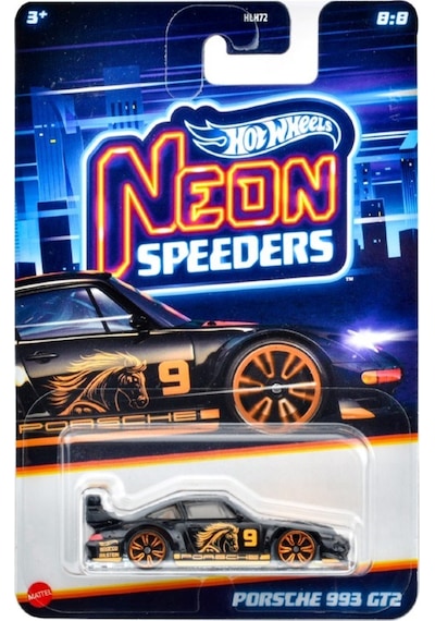 Hot Wheels Neon Yarışlar Temalı Arabalar Jby99 Neon Speeders Porsche 993 Gt2 Çok Renkli