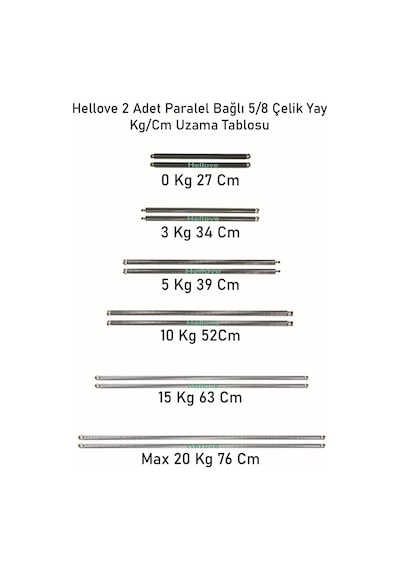Avmmarketim Kapı Yayı Çelik Yay 2 Adet Birden 26 Cm Uzunluğunda Hoppala Yay