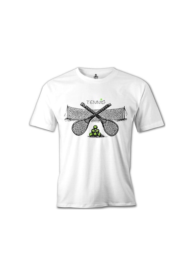 Tenis - In Courts Beyaz Erkek Tshirt