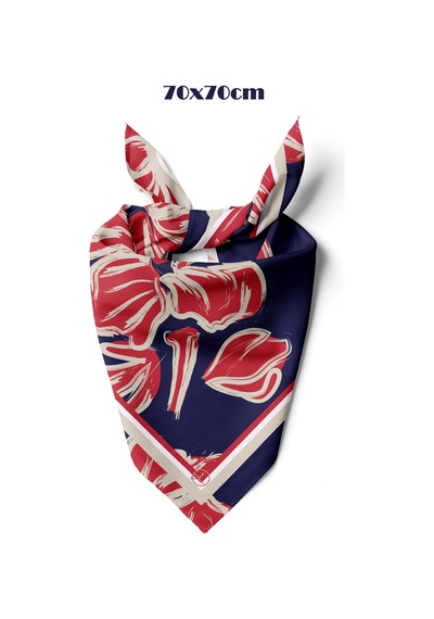 Modern Touch Desen 70 70cm Bandana/fular Çok Renkli