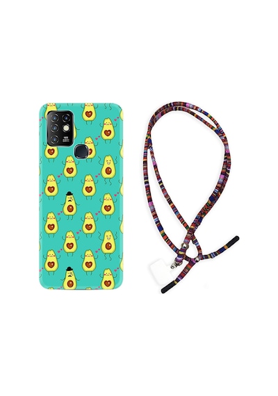 Infinix Hot 10 Kılıf Rasta Boyun Askılı Oynayan Avokadolar 1770