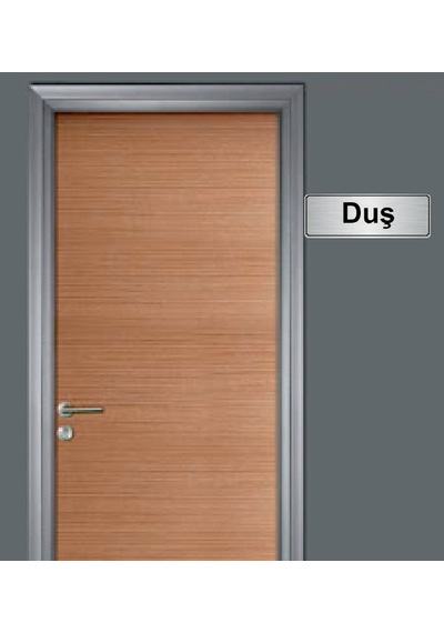 10X20 Cm Duş Yazılı Metal Yönlendirme Levhası
