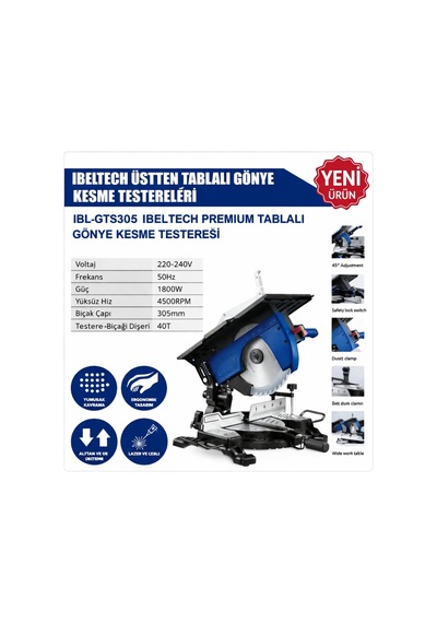 Kızaklı Gönye Testeresi Gt305