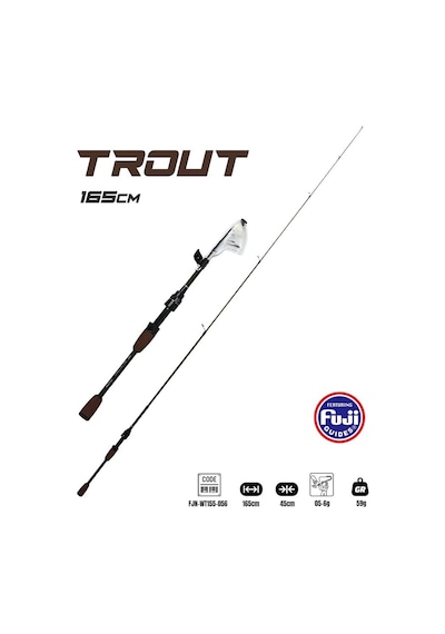 Fujin Trout 165cm 05-6gr Teleskopik Alabalık Kamışı
