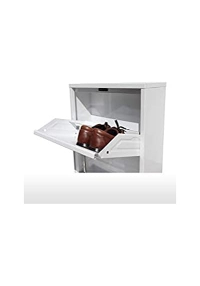 3Lü Metal Ayakkabılık Beyaz (455649679) Beyaz