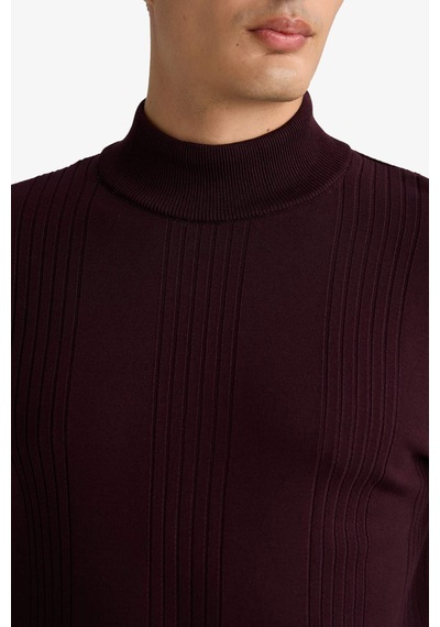 Defacto Standart Fit Balıkçı Yaka Triko Kazak F4459ax25aubr210 Bordo Defacto Standart Fit Balıkçı Yaka Triko Kazak F4459ax25aubr210 Bordo