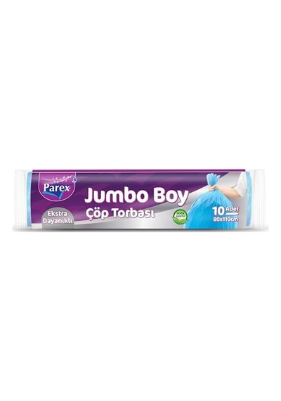 Ekstra Dayanıklı Çöp Torbası Jumbo Boy 10'lu