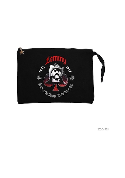 Zepplin Giyim Lemmy Siyah Clutch Astarlı Cüzdan / El Çantası
