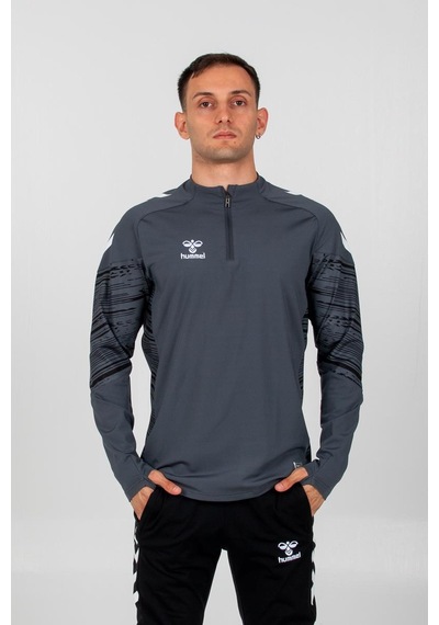 Hummel Line Antrenman Eşofman Üstü Antrasit Gri