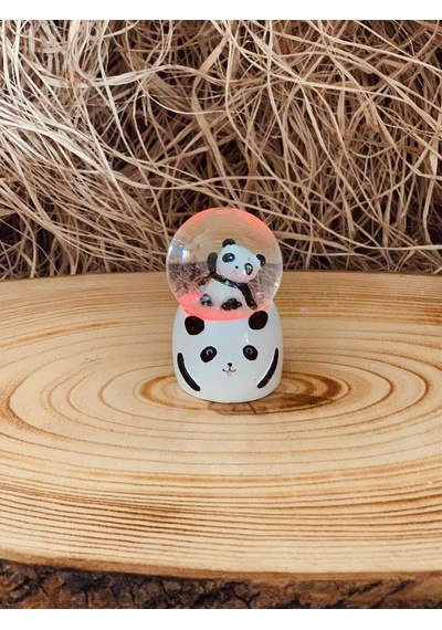 Giftmoda Mini Işıklı Panda Kar Küresi
