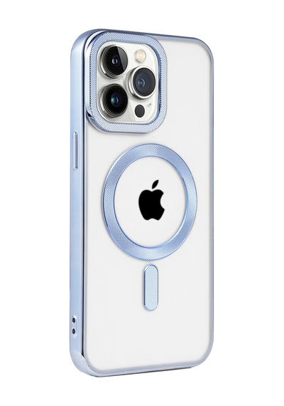 Apple Uyumlu - iPhone 14 Pro Max Kılıf Kronos Magsafe Kapak - Sierra Blue