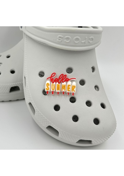 Crocs Terlik Süsü Ve Aksesuarı , Çanta Süsü Jibbitz 3d Hello Summer 05 Logo Aksesuar Beyaz-hardal-kırmızı-şeffaf Crocs Terlik Süsü Ve Aksesuarı , Çanta Süsü Jibbitz 3d Hello Summer 05 Logo Aksesuar Beyaz-hardal-kırmızı-şeffaf