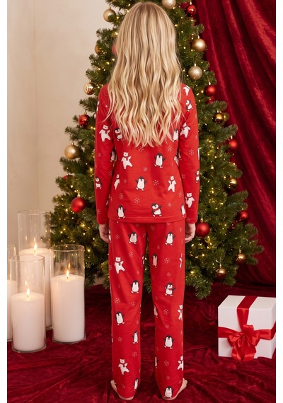 Siyah İnci Yılbaşı Temalı Desenli Termal Kumaşlı Ultra Soft Yumuşak Örme Pijama Takımı 26226920 Kırmızı Siyah İnci Yılbaşı Temalı Desenli Termal Kumaşlı Ultra Soft Yumuşak Örme Pijama Takımı 26226920 Kırmızı