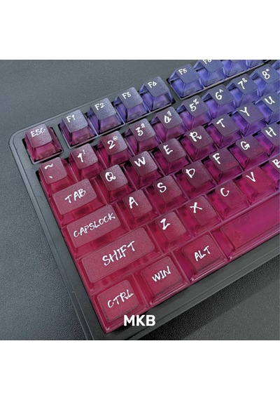Nebula Bulutu Keycaps Renkli Sisli Mekanik Rgb Klavye Tuş Takımı Mor