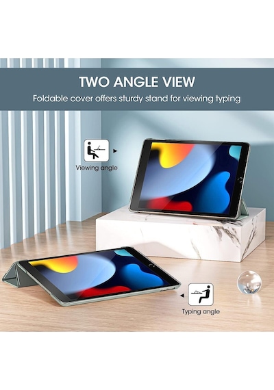 Apple Uyumlu iPad, 8. Ve 9. Nesil 2020 /2021 10.2" Tablet Flip Smart Standlı Akıllı Kılıf Smart Cover