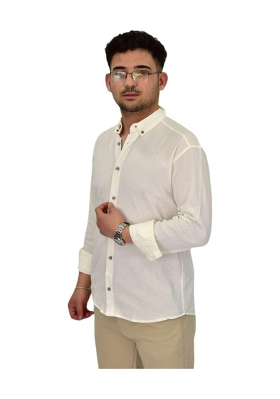 Erkek Spor Gömlek Regular Fit 9630 Bgl-st04413 Ekru Erkek Spor Gömlek Regular Fit 9630 Bgl-st04413 Ekru
