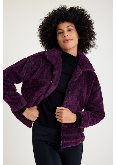 Scorp Shine Casual Kadın Peluş Mont Mor Mor