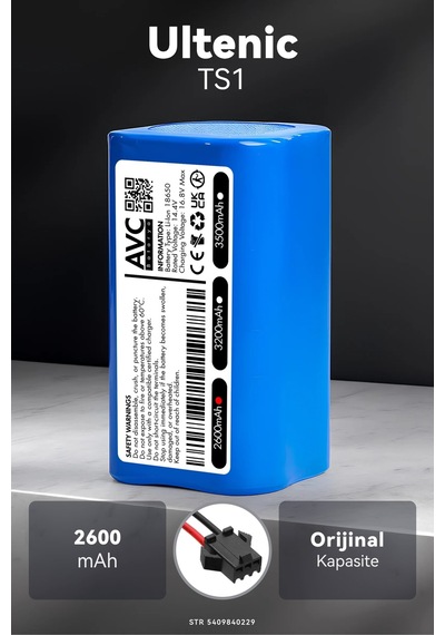 Ultenic Ts1 2600mah Robot Süpürge Bataryası K.k