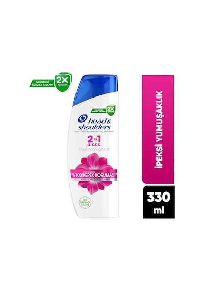 Head & Shoulders İpeksi Yumuşaklık 2'si 1 Arada Kepek Karşıtı 330ml Şampuan