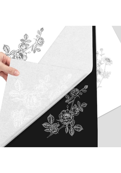 Roco Paper Karbon Grafit Transfer Kağıdı Beyaz - 44 62 Cm - 100'l