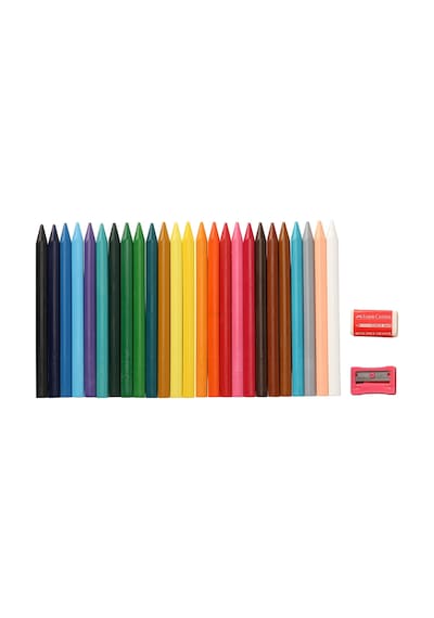 Mum Pastel Boya Erasable Crayons Karton Kutu Silinebilir Üçgen 11