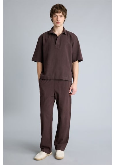 Defacto %100 Pamuk Boxy Fit Gömlek F8622ax26spbn192 Kahve-bn192