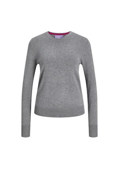 Jack & Jones Kadin Bisiklet Yaka Uzun Kollu Kazak - Cara 12255368 Medium Grey Melange Kırmızı Jack & Jones Kadin Bisiklet Yaka Uzun Kollu Kazak - Cara 12255368 Medium Grey Melange Kırmızı