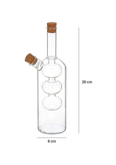 Üç Bölmeli Çift Hazneli Cam Yağdanlık &amp Sirkelik 260 Ml Zarif Tasarım Diğer