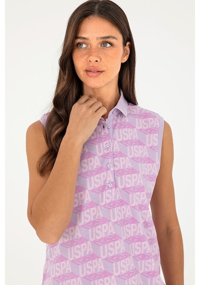 U.S. Polo Assn. Kadın Kolsuz Polo Yaka Tişört 50282902-vr034 992420