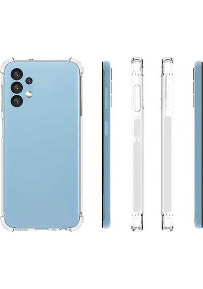 Samsung Uyumlu Galaxy A13 4g Kılıf Zore Nitro Anti Shock Silikon Renksiz